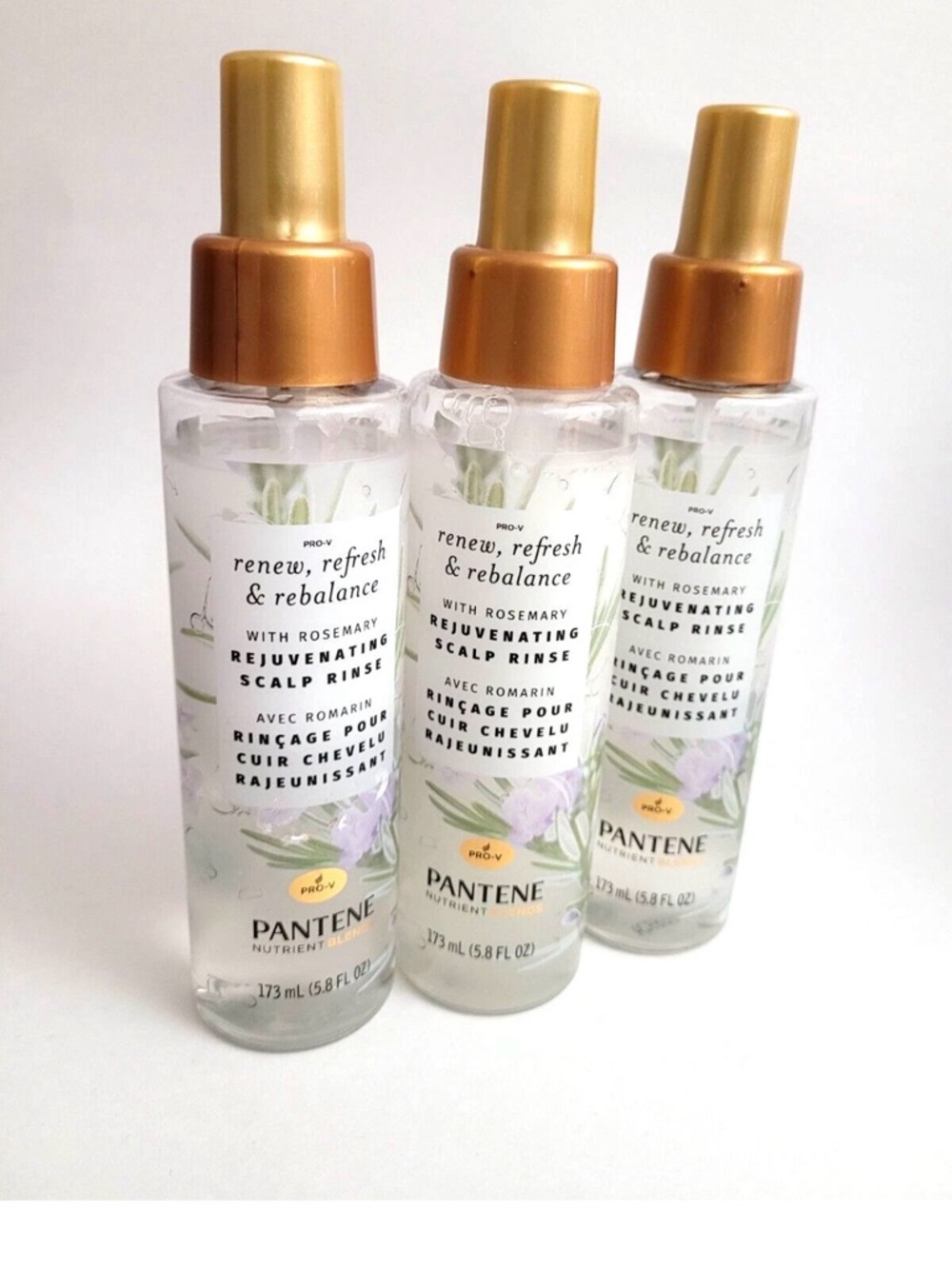 Pantene Renew, Refresh & Rebalance Rejuvenating Scalp Rinse (3) - Gold Caps